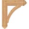 Ekena Millwork Thorton Arts & Crafts Smooth Bracket, Western Red Cedar, 5 1/2"W x 26"D x 30"H BKT06X26X30THR03SWR - alternate 3